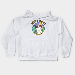 Life's a beach Persian Cat Kids Hoodie